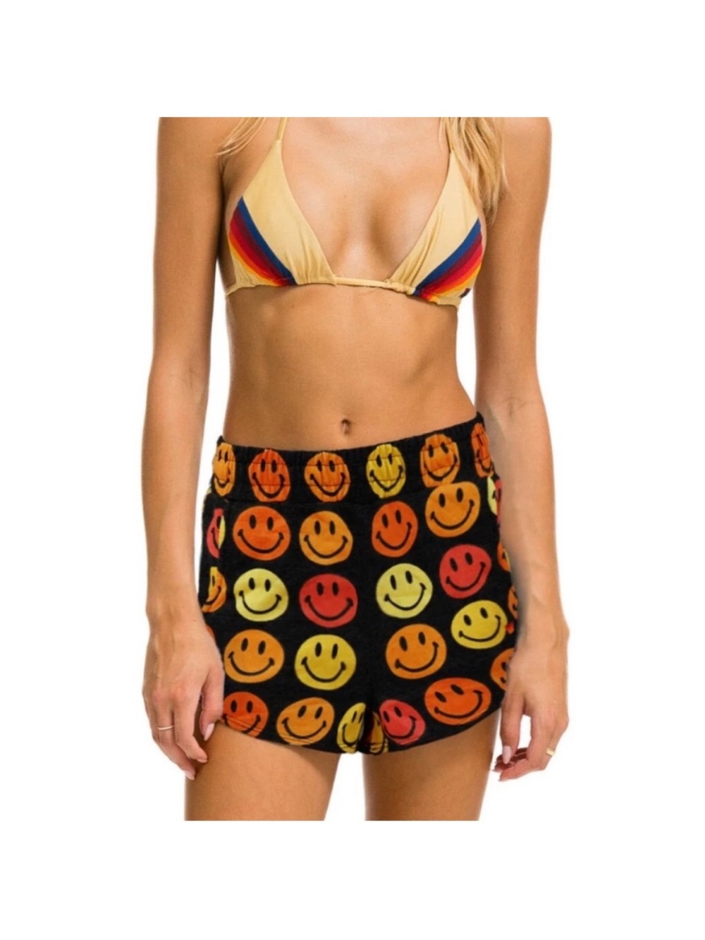 Aviator Nation Smiley Repeat Shorts